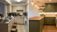 Návrhár uvádza dve farby, vďaka ktorým kuchyňa pôsobí luxusnejšie bez rozsiahlej rekonštrukcie